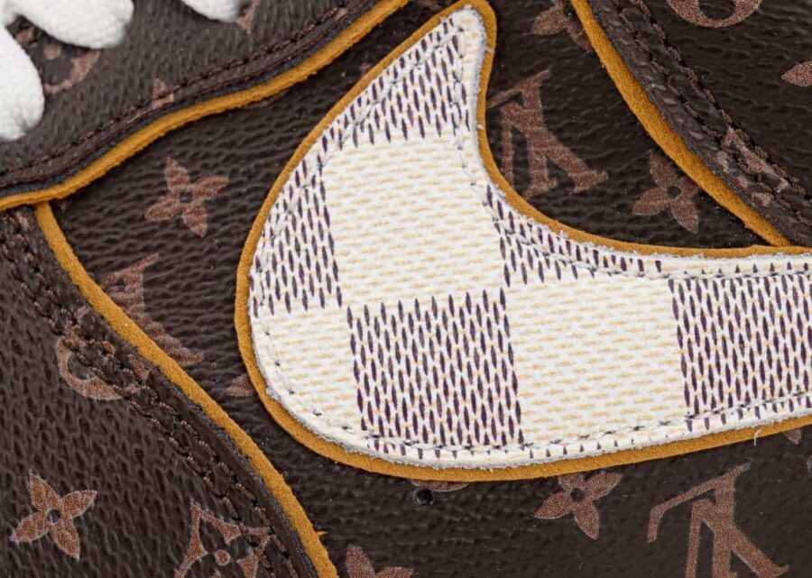Nike Air Force 1 Low Louis Vuitton Monogram Brown Damier Azur 14
