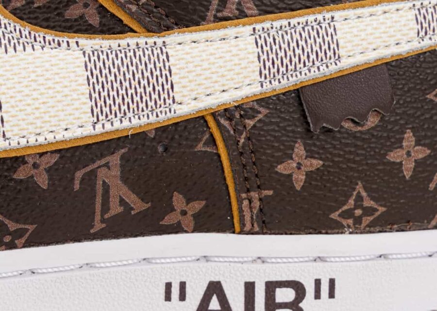 Nike Air Force 1 Low Louis Vuitton Monogram Brown Damier Azur 16