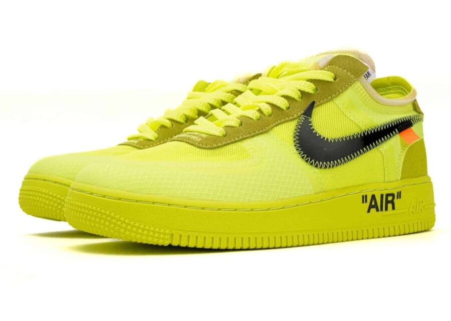 Nike Air Force 1 Low Off White Volt 1