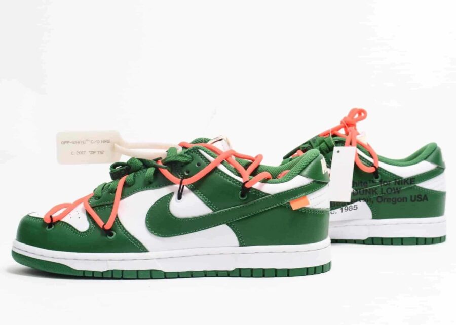 Off White X DUNK GREEN 3