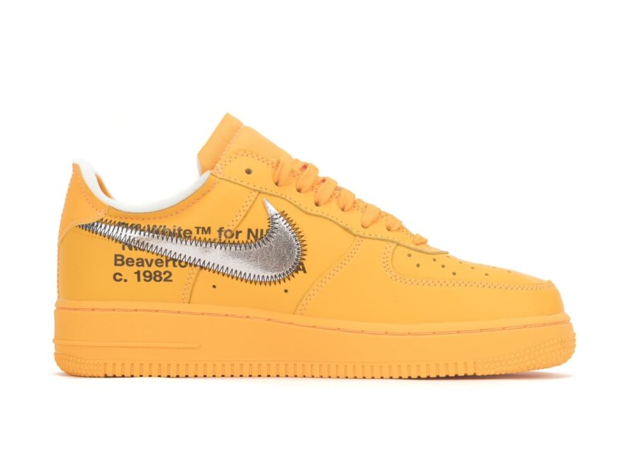 Off White x Nike Air Force 1 Low University Gold DD1876 700 3
