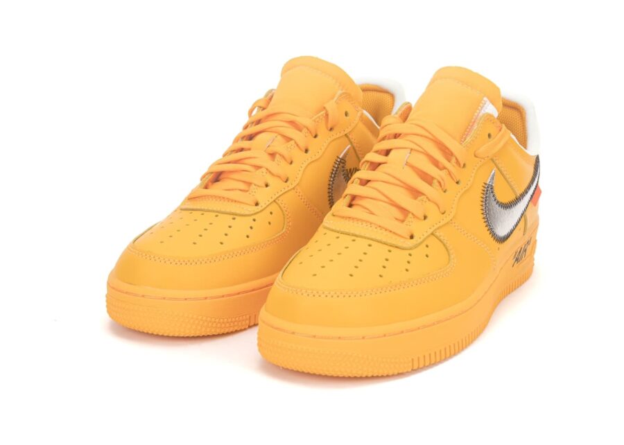 Off White x Nike Air Force 1 Low University Gold DD1876 700 4